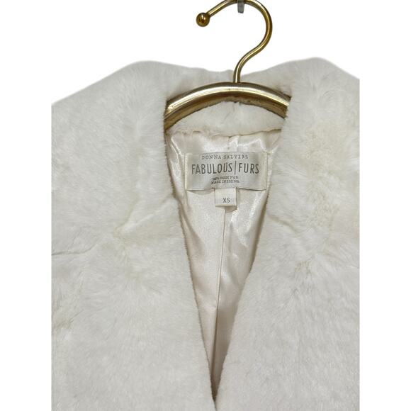 Donna Salyer's Fabulous White Faux Fur Coat XS - Picture 5 of 7